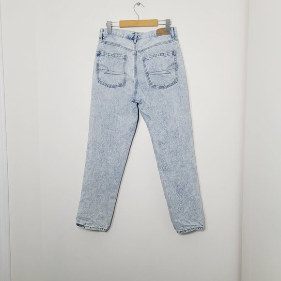 American Eagle Outfitters Skinny Slim High Rise Denim Jeans Acid Wash Womens 2 - Picture 8 of 11